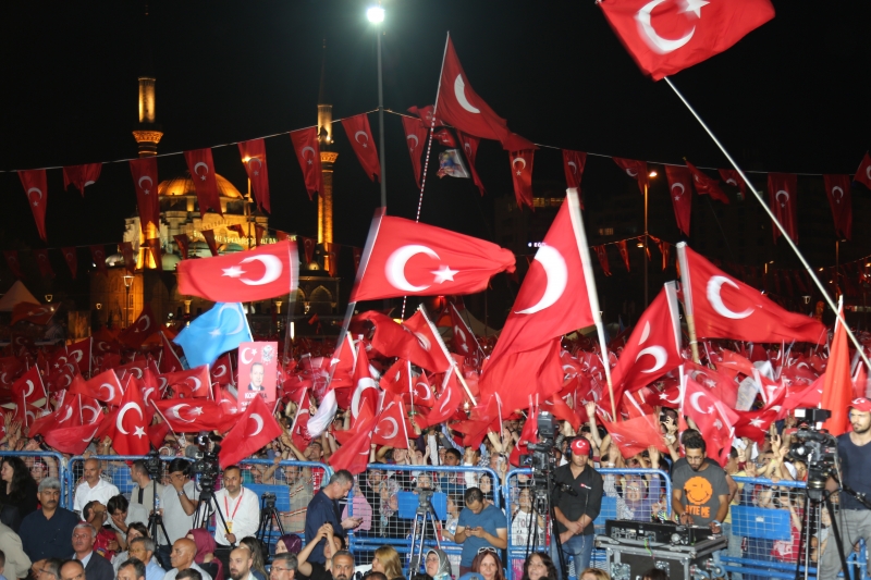 15 TEMMUZ ŞEHİTLERİ ANMA, DEMOKRASİ VE MİLLİ BİRLİK GÜNÜNDE KAYSERİ TEK YÜREK OLDU