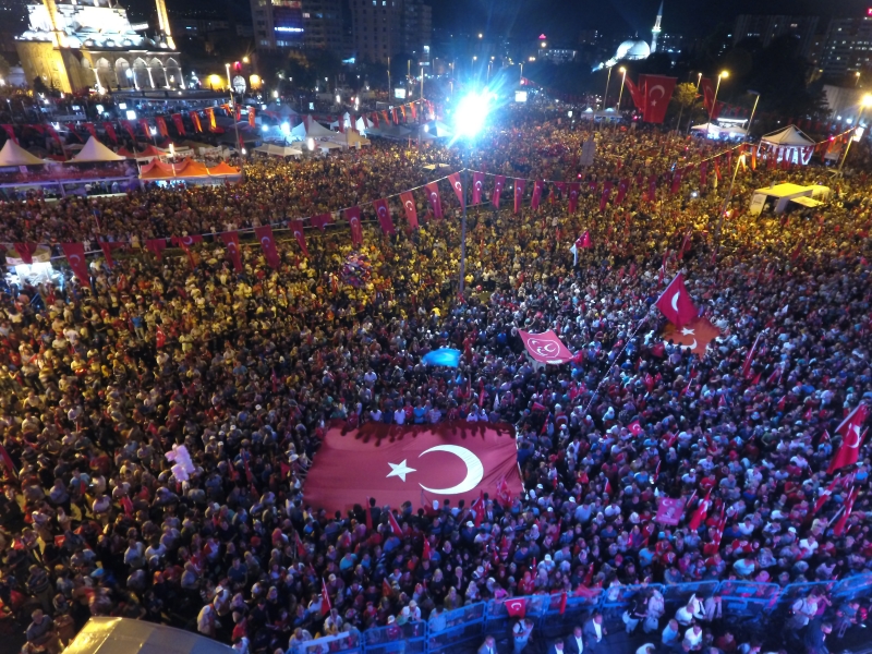 15 TEMMUZ ŞEHİTLERİ ANMA, DEMOKRASİ VE MİLLİ BİRLİK GÜNÜNDE KAYSERİ TEK YÜREK OLDU