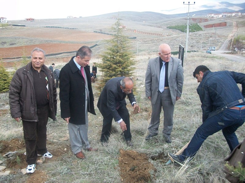 Çevre ve Şehircilik İl Müdürlüğü Hatıra Ormanımıza fidan dikimi yapıldı.
