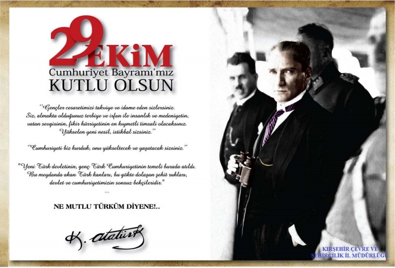 29 Ekim Cumhuriyet Bayramımız Kutlu Olsun