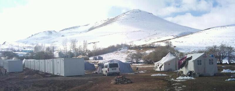 Konya'dan Van'a giden Çevre ve Şehircilik İl Müdürlüğü ekipi hasar tespit çalışmasını sürdürüyor.