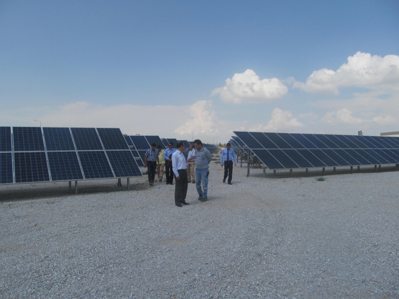 GÜNEŞ ENERJİSİ SANTRALİNE TEKNİK GEZİ DÜZENLENDİ.