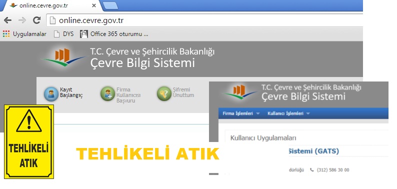 Tehlikeli Atık Beyan Sistemi(TABS) 15 Eylül 2015- 15 Kasım 2015 Tarihleri Arasında Yeniden Kullanıma Açılacaktır