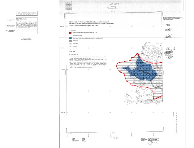 Gökova Özel Çevre Koruma Bölgesi Muğla İli, Marmaris İlçesi, Okluk Koyu Mevkiine ait 1/5000 ve 1/1000 Ölçekli Koruma Amaçlı Nazım ve Uygulama İmar Planı