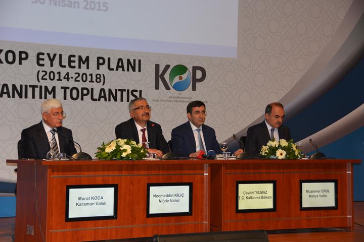 Konya Ovası Projesi (KOP) Eylem Planı (2014-2018) tanıtım toplantısı Niğde'de yapıldı.