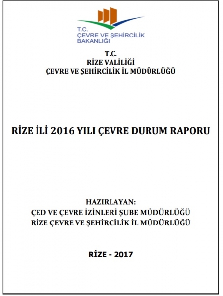 2016 YILI İL ÇEVRE DURUM RAPORU