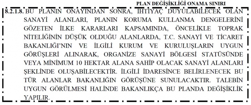 Sinop-Kastamonu-Çankırı Planlama Bölgesi 1/100.000 Ölçekli Çevre Düzeni Planı 4 numaralı plan hükümleri paftasında yapılan değişiklik askıya çıkarılmıştır.