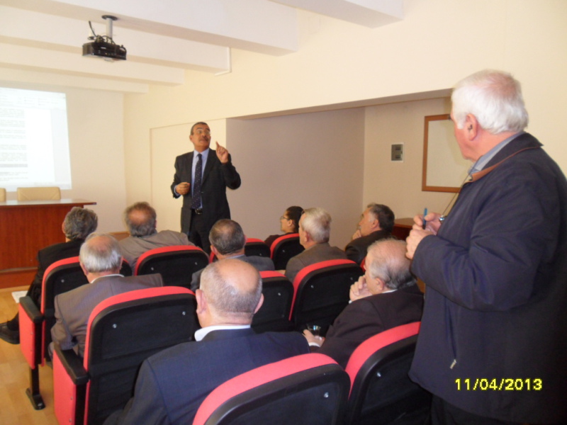 SİVAS İLİ'NDE FAALİYET GÖSTEREN YAPI DENETİM KURULUŞLARI TEMSİLCİLERİ-DENETÇİLERİ-KONTROL ELEMANLARI 11.04.2013 TARİHİNDE İLE TOPLANTI YAPILMIŞTIR. 