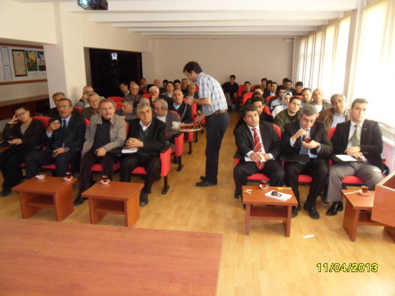 SİVAS İLİ'NDE FAALİYET GÖSTEREN YAPI DENETİM KURULUŞLARI TEMSİLCİLERİ-DENETÇİLERİ-KONTROL ELEMANLARI 11.04.2013 TARİHİNDE İLE TOPLANTI YAPILMIŞTIR. 