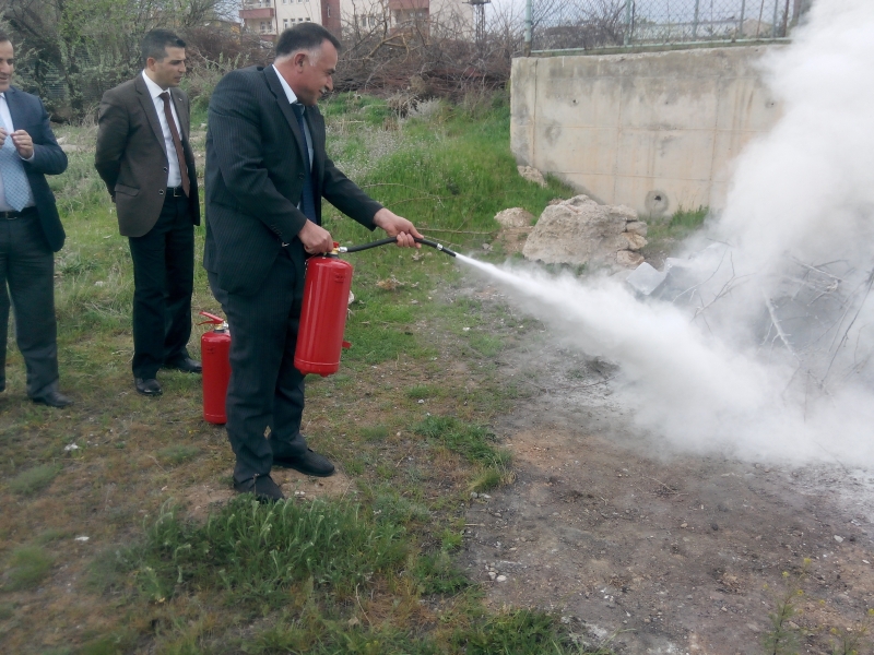 YANGIN SÖNDÜRME EKİBİ EĞİTİMİ YAPILDI
