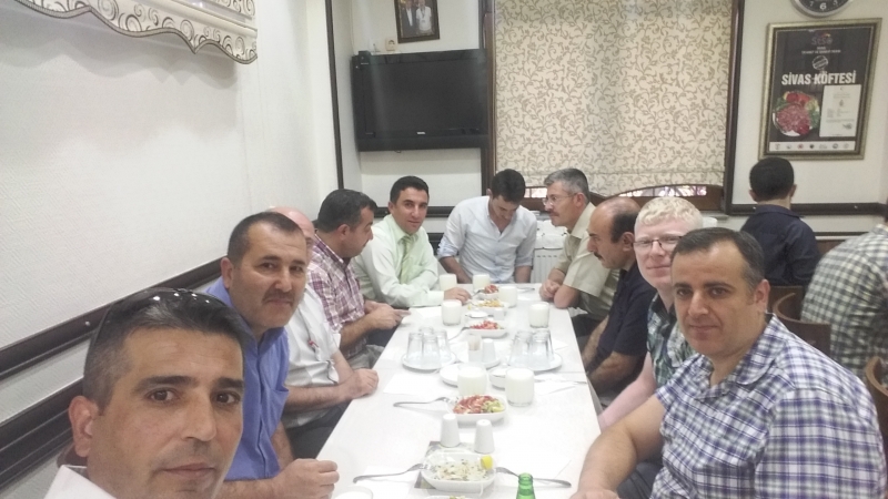 Araştırmacı Orhan ŞANLI' nın Yarbay Kadrosunu Alması Sebebiyle Düzenlenen Tebrik Yemeği