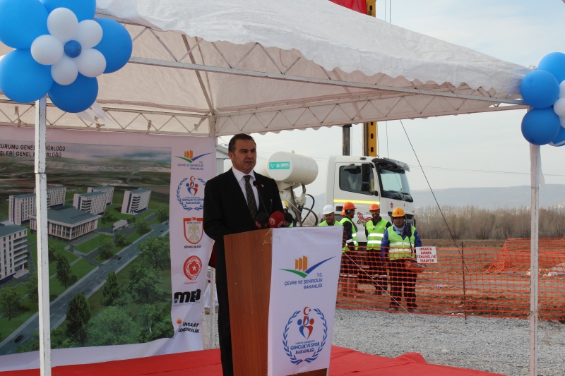 2250 Kişilik Öğrenci Yurdu Temel Atma Töreni