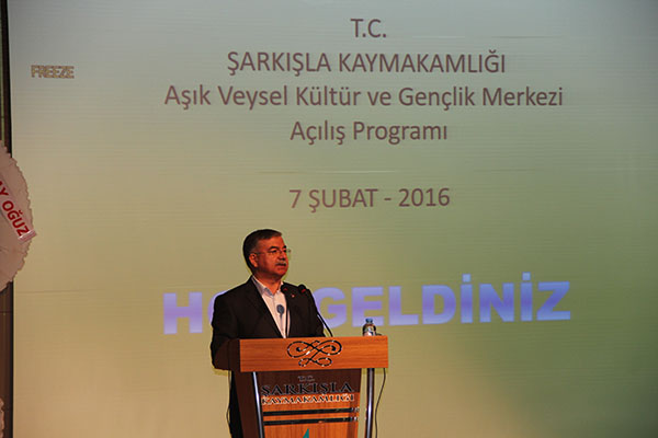 Ã‚ŞIK VEYSEL KÜLTÜR MERKEZİ'NİN AÇILIŞI GERÇEKLEŞTİRİLDİ