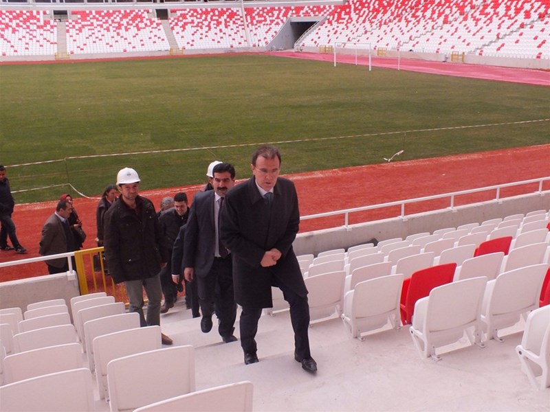 İL MÜDÜRÜMÜZ VE TEKNİK PERSONELİMİZ YENİ 4 EYLÜL STADYUMUNDA İNCELEMELERDE BULUNDULAR