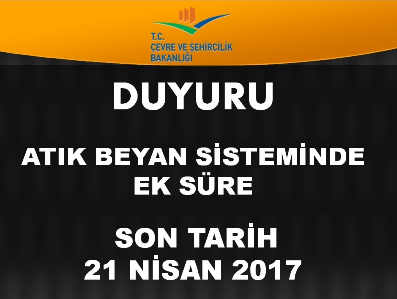 ATIK BEYAN SİSTEMİNDE EK SÜRE