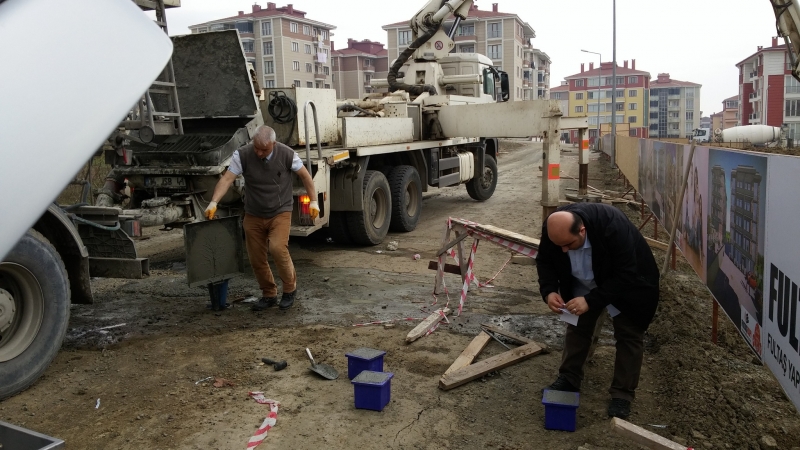 BETON DENETİMLERİ DEVAM EDİYOR