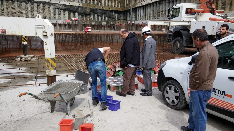 BETON DENETİMLERİ DEVAM EDİYOR