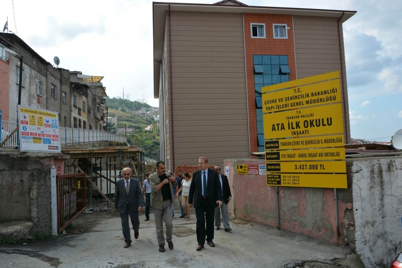 Sayın Valimiz; Yücel Yavuz Ortahisar İlçesinde İnşaatlarda İncelemelerde Bulundu