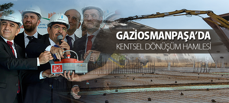  588 Konutluk Kentsel Dönüşüm Projesinin Temeli Atıldı