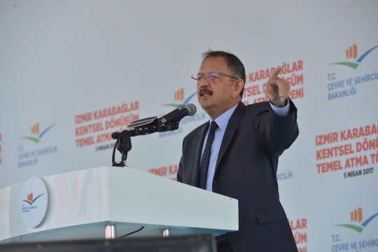Başbakan Yıldırım ile Bakan Özhaseki İzmir Karabağlar'da Dönüşümün Temelini Attı