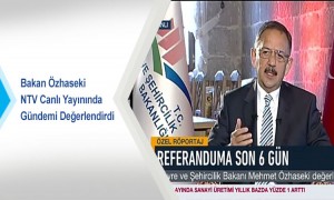 Bakan Özhaseki  NTV Canlı Yayınında Gündemi Değerlendirdi
