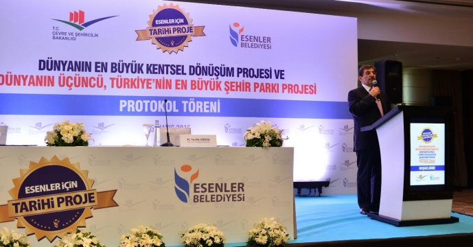  Bakan Güllüce, Esenler Kentsel Dönüşüm Protokolü İmza Törenine Katıldı