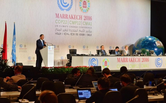 Bakan Özhaseki, COP22 Genel Kurul Toplantısı'nda Konuştu