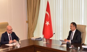 Bakan Özhaseki ATO Heyetini Kabul Etti