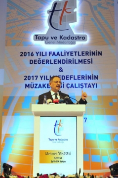 Bakan Özhaseki: "Tapu ve Kadastro Bizim Yüz Akımız"
