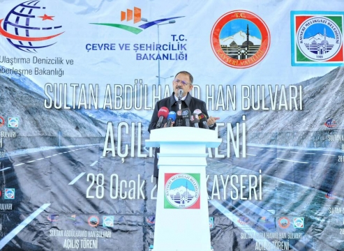 Kayseri'de Sultan Abdülhamid Han Bulvarı Açıldı