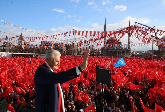Bakan Özhaseki İle Başbakan Yıldırım Kayseri'ye Birlikte Seslendi