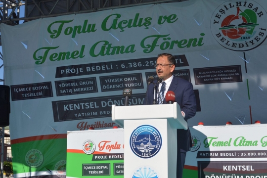 Bakan Özhaseki Yeşilhisar'da Dönüşümün Temelini Attı