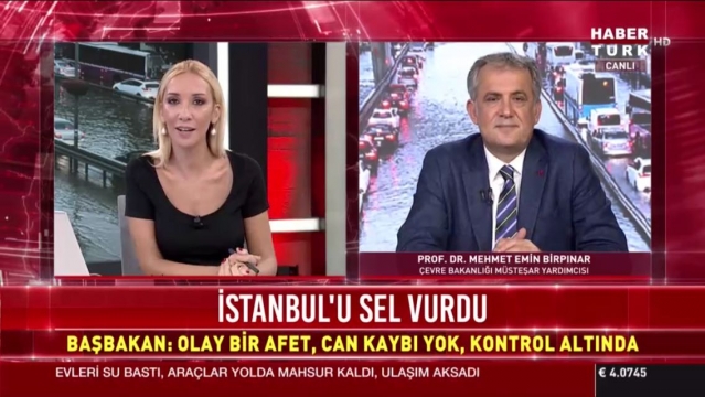 Müsteşar Yardımcısı ve İklim Değişikliği Başmüzakerecisi Birpınar İstanbul'daki Ş?ddetli Yağışı Değerlendirdi:  