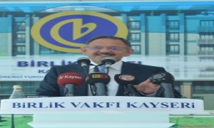 Bakan Özhaseki, Birlik Vakfı'na Ait  Yurdun Temellerini Attı