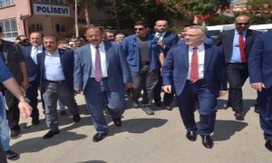 Bakan Özhaseki ve Bakan Ağbal Bayburt'ta