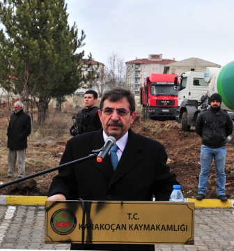 Bakan Güllüce Karakoçan Devlet Hastanesi'nin 50 Yataklı Yeni Hizmet Binasının Temel Atma Törenine Katıldı