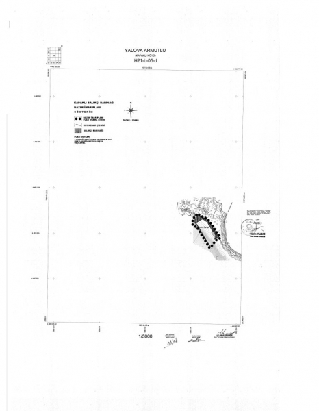 Yalova İli Armutlu İlçesi Kapaklı Köyü Balıkçı Barınağı Amaçlı 1/5000 Ölçekli Nazım İmar Planı ve 1/1000 Ölçekli Uygulama İmar Planı