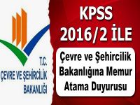 KPSS-2016/2 Memur Kadrosuna Atama İşlemleri 