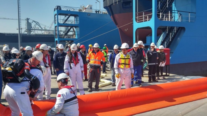 Tersaneler Bölgesinde Deniz Tatbikatı