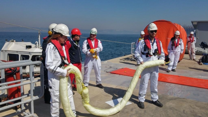 Tersaneler Bölgesinde Deniz Tatbikatı