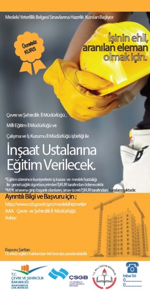 USTALIK EĞİTİMLERİ İLE İLGİLİ TANITIM FAALİYETLERİ DEVAM EDİYOR