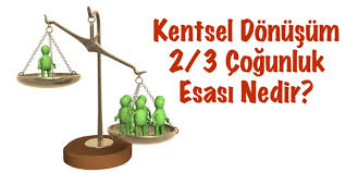 Kentsel Dönüşümde 3' Te 2 Çoğunluğu