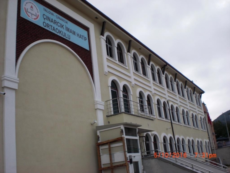 Çınarcık İmam Hatip Ortaokulu İnşaatı Geçici Kabul Aşamasına Geldi