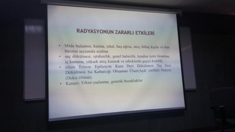 Radyasyonun Zararları Anlatıldı