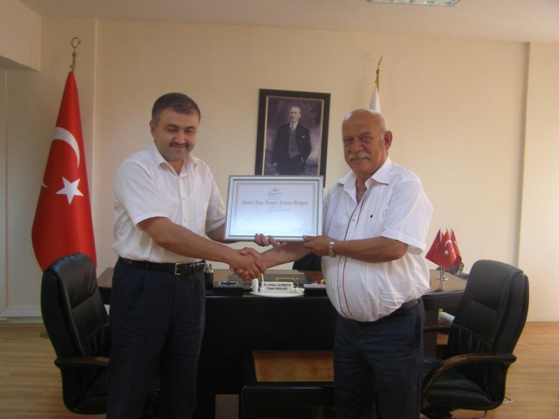 Riskli Yapı Tespiti Lisans Belgesi Teslimi