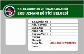 ENERJİ KİMLİK BELGESİ UZMAN EĞİTİCİLERİN 5. DÖNEM (02-03-04 Mayıs 2011) EĞİTİMİ