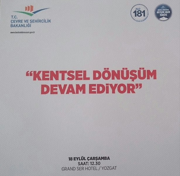 KENTSEL DÖNÜŞÜM DEVAM EDİYOR