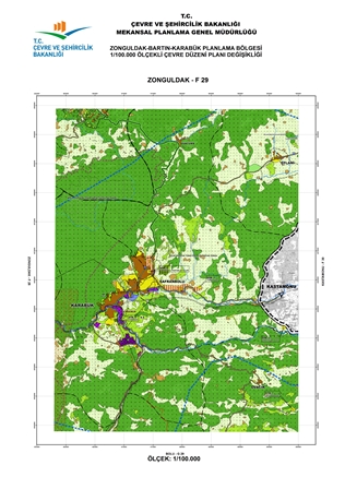 ZONGULDAK-BARTIN-KARABÜK PLANLAMA BÖLGESİ 1/100.000 ÖLÇEKLİ ÇEVRE DÜZENİ PLANI