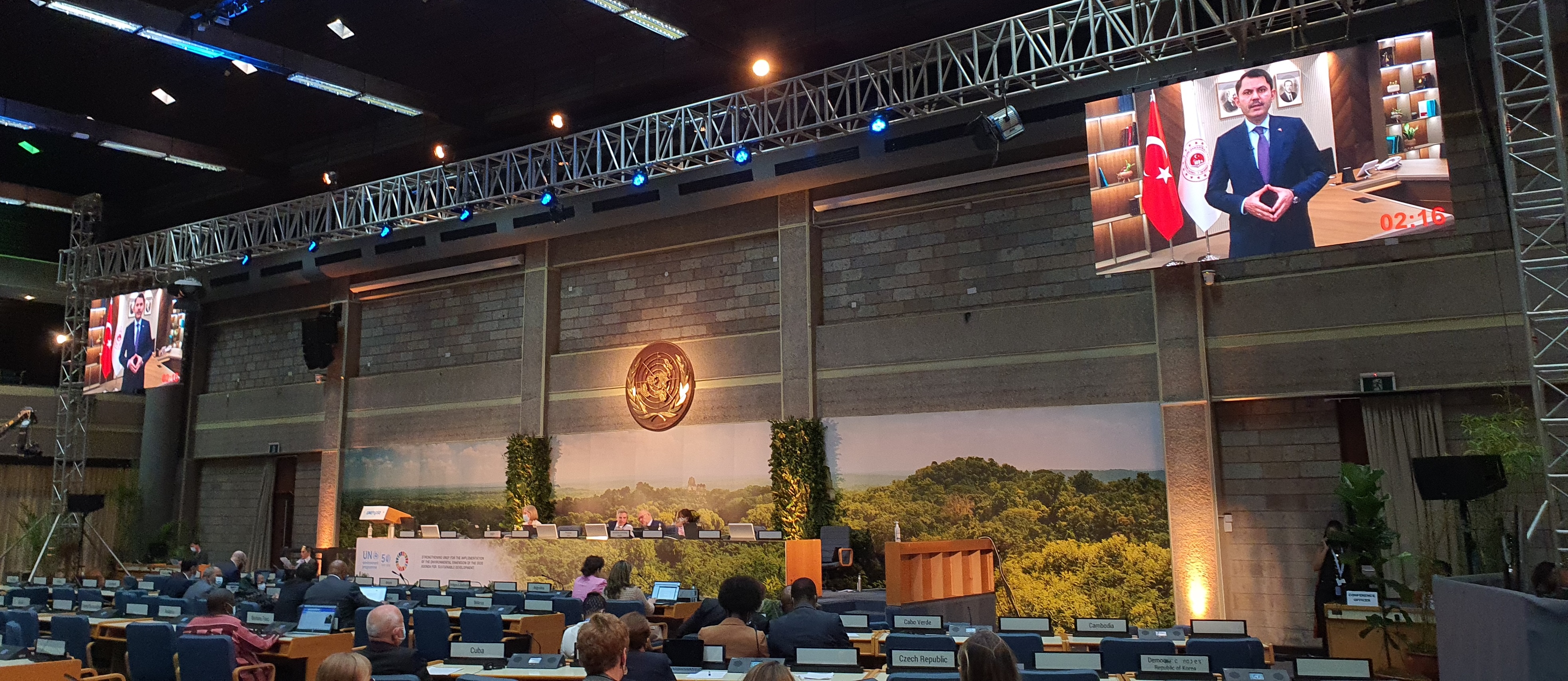 Bakan Murat Kurum UNEP’in 50. Yılı Kutlama Etkinliklerine Video Mesajla Katıldı