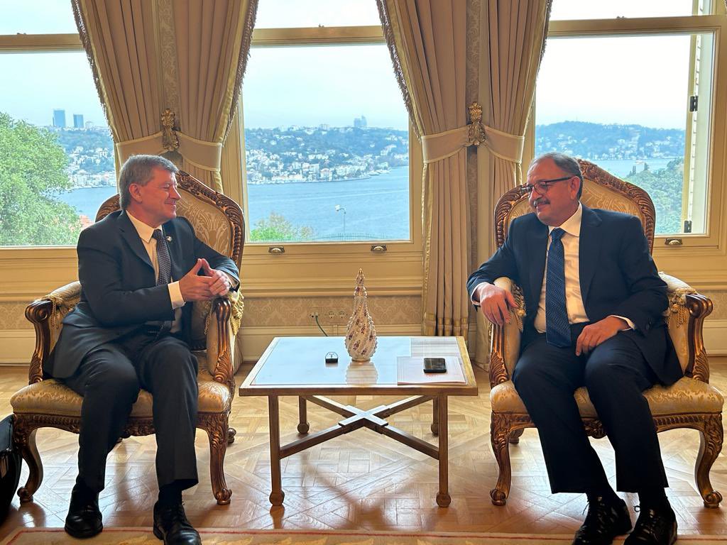 Bakanımız Sayın Mehmet Özhaseki BM Temsilcisi Ryder ile Vahdettin Köşkü’nde Bir Araya Geldi